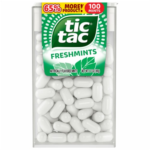 Tic Tac Freshmint Breath Mints, On-The-Go Refreshment, 1.7 oz Perspective: front