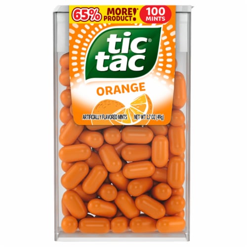 Tic Tac Orange Mints, On-The-Go Refreshment, 1.7 oz Perspective: front