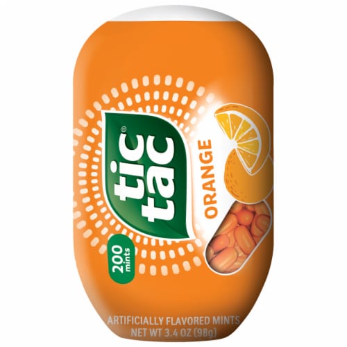 Tic Tac Orange Flavored Mints Perspective: front