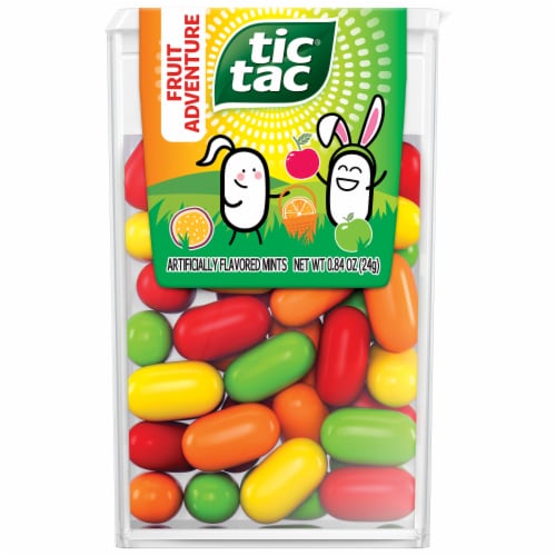 Tic Tac Fruit Adventure Mints On-the-Go Refreshment Perspective: front