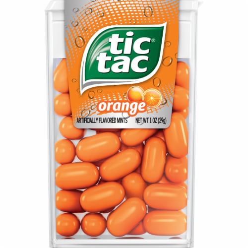 Tic Tac Orange Flavored Mints Perspective: front