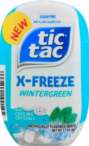 Tic Tac X-Freeze Wintergreen Flavored Mints Perspective: front