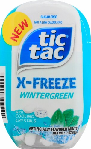 Tic Tac X-Freeze Wintergreen Flavored Mints Perspective: front