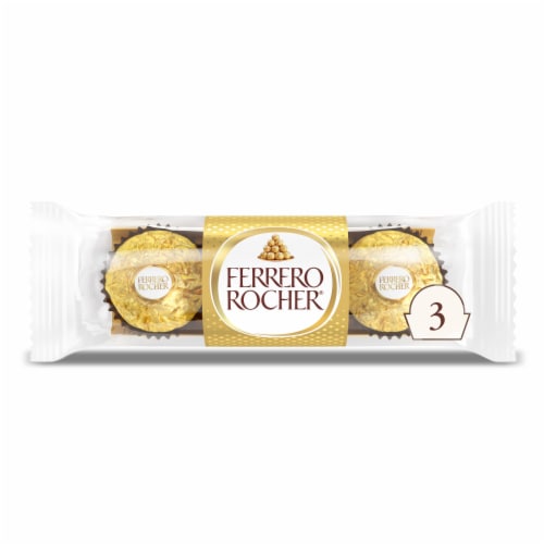 Ferrero Rocher Premium Gourmet Milk Chocolate Hazelnut Candy