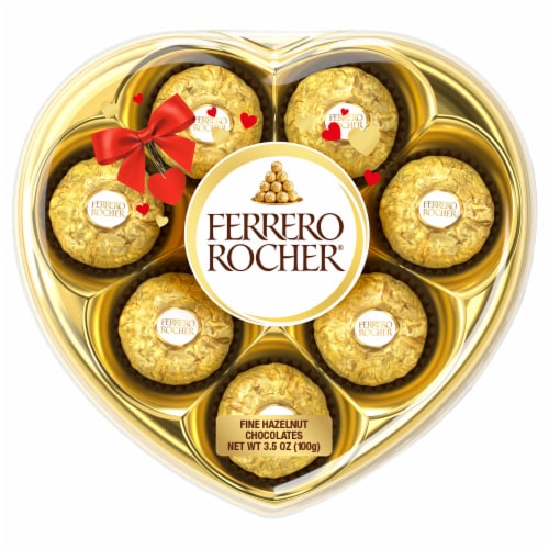 Ferrero Rocher Premium Gourmet Milk Chocolate Hazelnut Valentine's