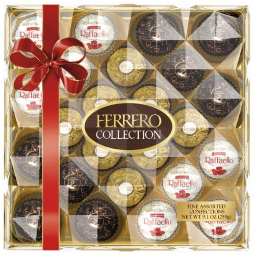 Ferrero Rocher Premium Milk Chocolate Hazelnut Valentine's Chocolate Gift  Box Individually Wrapped, 10.6 oz - Kroger