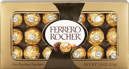 Ferrero Rocher Hazelnut Chocolates Perspective: front