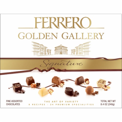 Ferrero Rocher Premium Milk Chocolate Hazelnut Valentine's Chocolate Gift  Box Individually Wrapped, 5.3 oz - Kroger