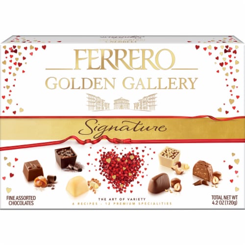 Ferrero Golden Gallery Signature Fine Assorted Chocolates Perspective: front