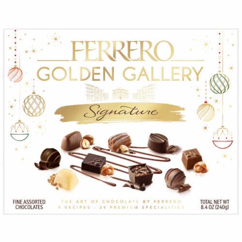 Ferrero Golden Gallery Signature Fine Assorted Chocolates 24 Count Perspective: front