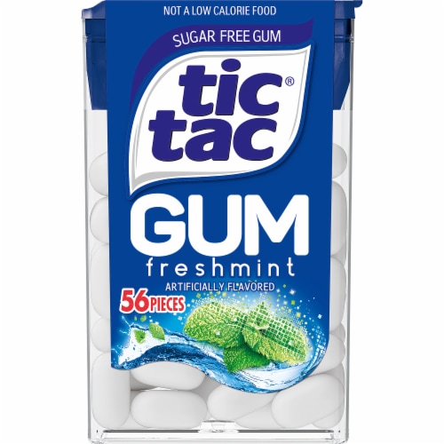 Tic Tac Sugar Free Freshmint Gum Perspective: front