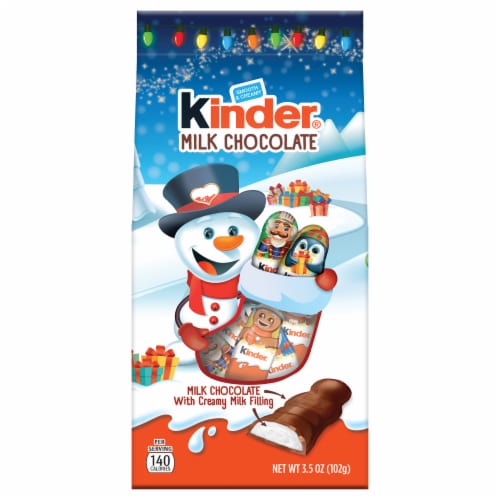 Kinder® Holiday Milk Chocolate Characters Perspective: front
