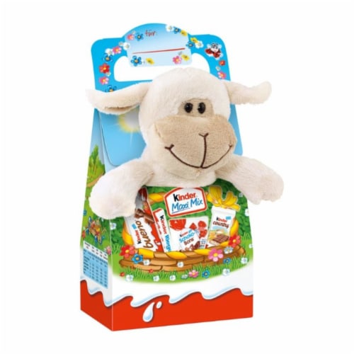 Kinder Chocolate with Plush 12 Count Perspective: front
