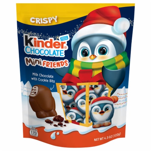 Kinder Chocolate Mini Friends Milk Chocolate with Creamy Milky Filling and  Cookie Bits Holiday Candy, 4.3 oz - Foods Co.