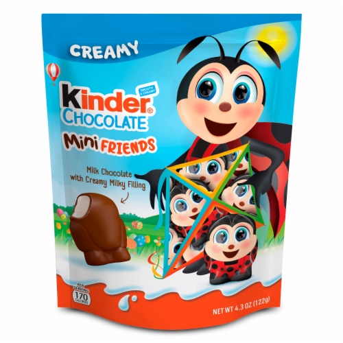 Kinder Chocolate Mini Friends Creamy Milk Chocolate​ Individually Wrapped Easter Basket Stuffers Perspective: front