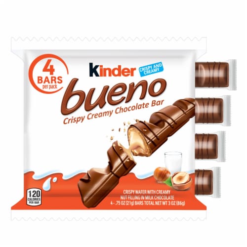 Kinder Bueno Crispy Creamy Chocolate Bar, 2 count, 1.5 oz