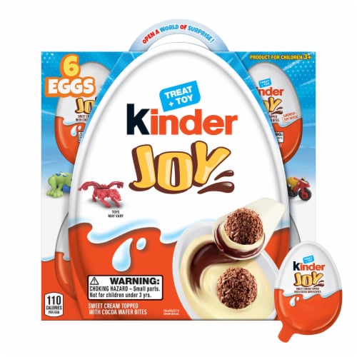 Kinder Joy Eggs Treat Plus Toy Sweet Cream and Chocolatey Wafers Valentines  Day Gift, 4.2 oz - Kroger