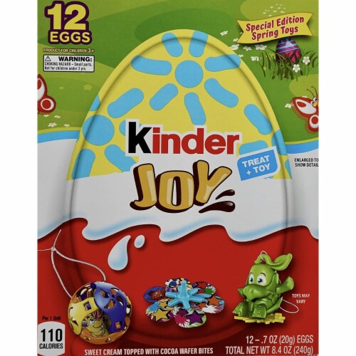 Kinder Joy Spring Treats & Toys Assortment, 0.7 Ounce (Pack of 12) Perspective: front