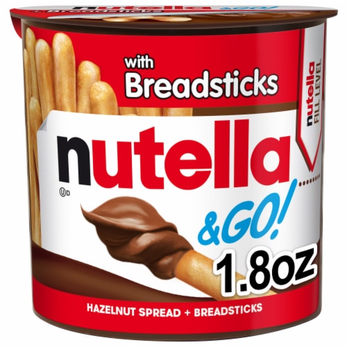 Nutella & GO! Bulk 12 Pack, Hazelnut And Cocoa Spread With Breadsticks,  Snack Cups, 1.8 Oz Each