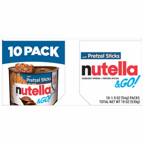 Nutella & Go Hazelnut Spread with Pretzel Sticks Perspective: front