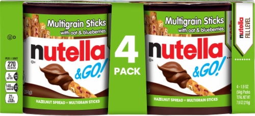 Nutella & Go! Hazelnut Spread & Multigrain Sticks Perspective: front