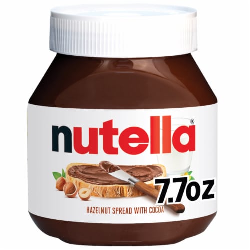 Nutella Hazelnut Spread with Cocoa for Breakfast, 7.7 oz Jar Perspective: front