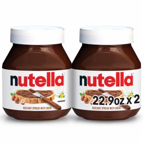 Nutella Hazelnut Spread with Cocoa for Breakfast, 7.7 oz Jar Perspective: front