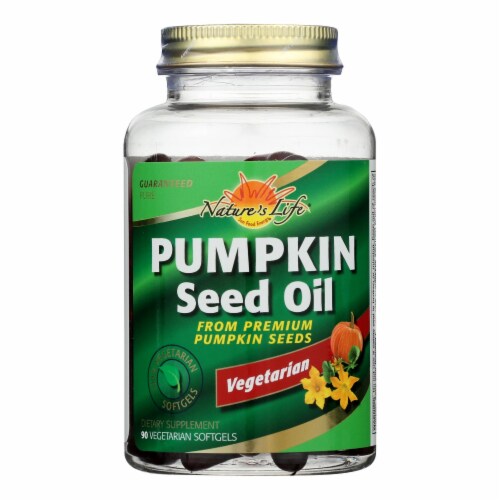 Nature's Life - Pumpkin Seed Oil 100% Veg - 1 Each - 90 SGEL Perspective: front