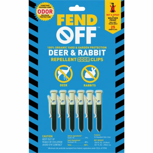 The Giant Destroyer All Natural Garlic Deer & Rabbit Repellent Clips (12-Pack) Perspective: front