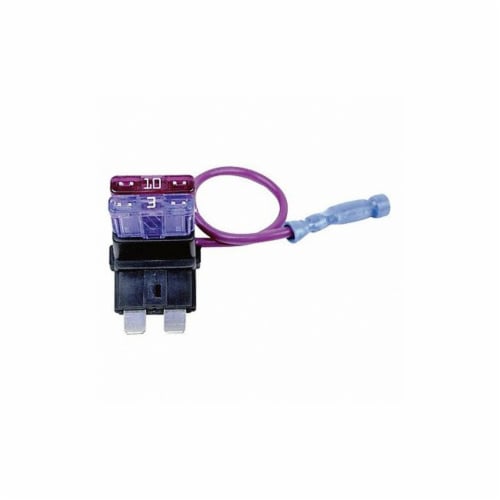 Battery Doctor Dual Fuse Holder,Black; Red,Plug-In 30003 Perspective: front