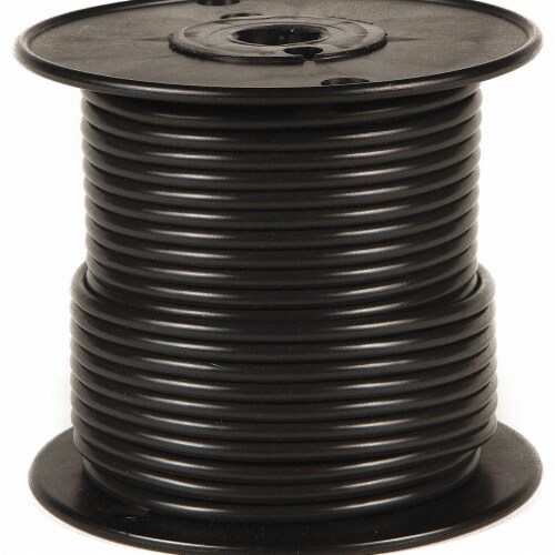 Battery Doctor Primary Wire,12 AWG,1 Cond,500 ft,Black 80036 Perspective: front