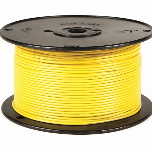 Battery Doctor Primary Wire,14 AWG,1 Cond,500 ft,Yellow 81030 Perspective: front