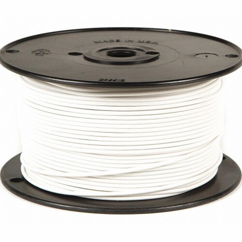 Battery Doctor Primary Wire,12 AWG,1 Cond,500 ft,White 81072 Perspective: front