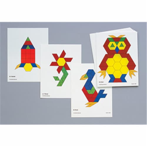 Learning Advantage Ctu8837 Pattern Block Activity Cards Perspective: front