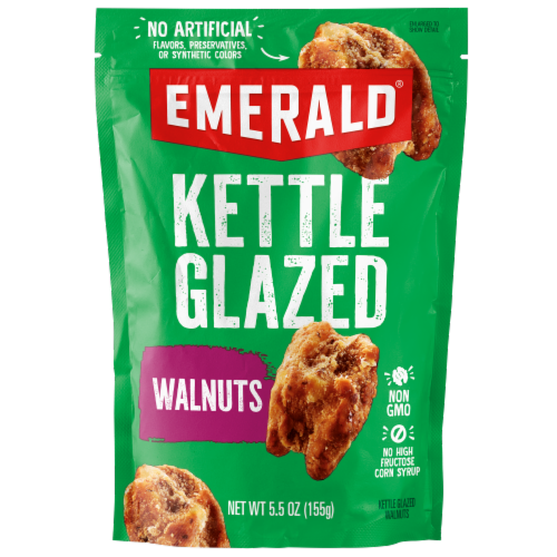 Emerald® Kettle Glazed Walnuts Perspective: front