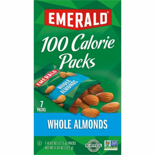 Emerald® 100 Calorie Packs Whole Almonds Perspective: front