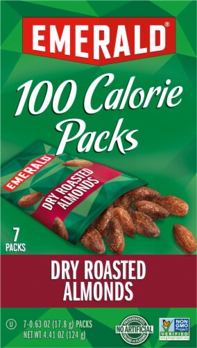 Emerald® Dry Roasted Almonds 100 Calorie Packs Perspective: front