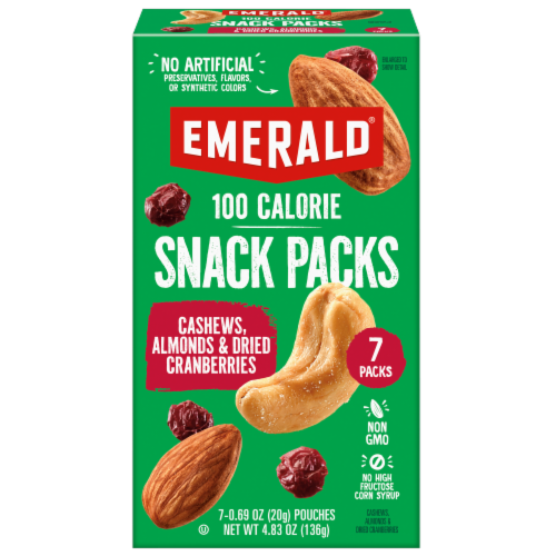 Emerald® Cashew & Almond Snack Packs Perspective: front