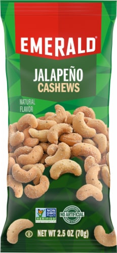 Emerald Jalapeno Flavor Cashews Perspective: front
