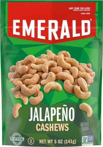 Emerald Jalapeno Cashews Perspective: front