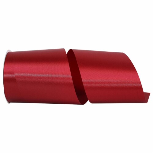 Reliant Ribbon 4700-789-10K 4 in. 50 Yards Single Face Satin Allure Ribbon, Sherry Perspective: front