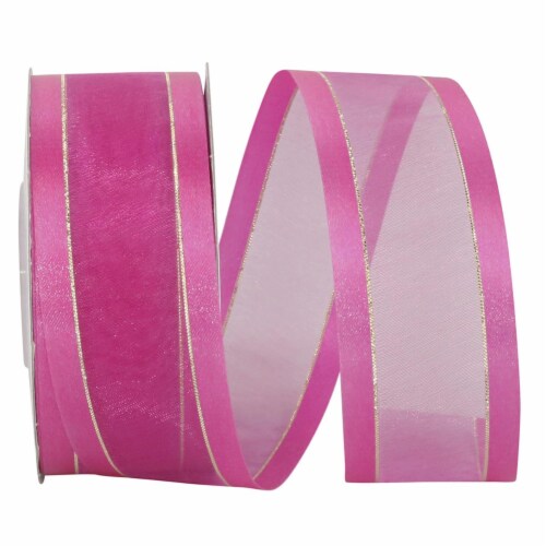 Reliant Ribbon 25205-222-09J 1.5 in. x 25 yards Sheer Satin Edge 
