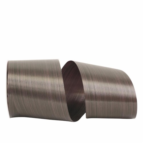 Reliant Ribbon 16000-923-10W 4 in. 55 Yards RD Aspid Decor Ribbon, Eggplant Perspective: front