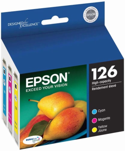Epson DURABrite Ultra Ink T126520 Ink Cartridge - Cyan/Magenta/Yellow Perspective: front