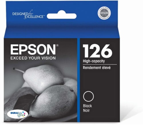 Epson DURABrite® Ultra Ink T126120 Ink Cartridge - Black Perspective: front