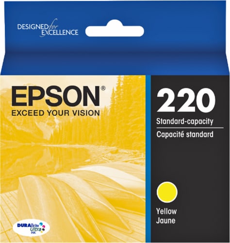 Epson DURABrite® Ultra 220 Ink Cartridge - Yellow Perspective: front