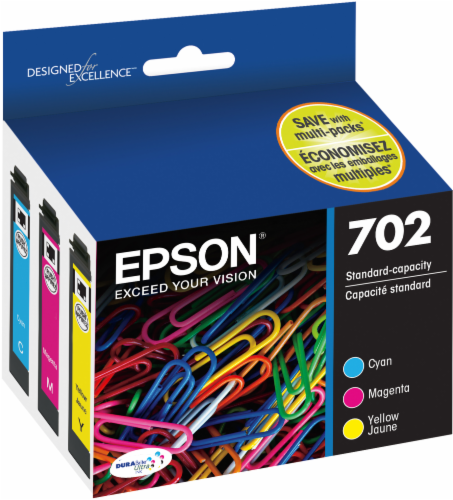 Epson T702520-S DURABrite® Ultra Ink Cartridge - Multicolor Perspective: front