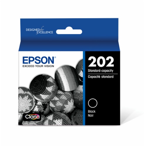 Epson 202 Standard Capacity Ink Cartridge - Black Perspective: front