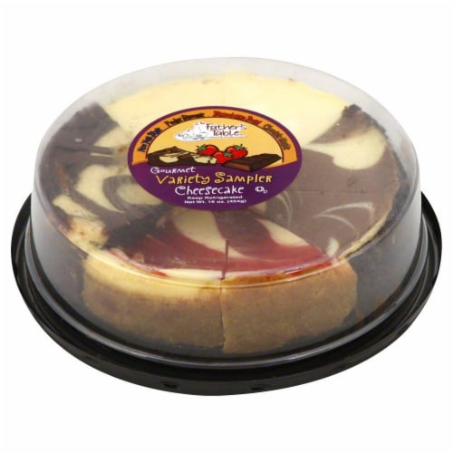 Father's Table Gourmet Variety Sampler Cheesecake Perspective: front
