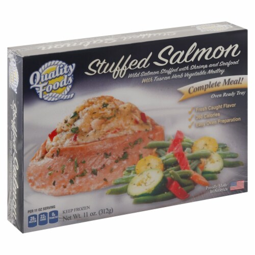 Quality Foods Stuffed Salmon With Tuscan Herb Vegetable Medley